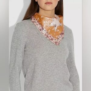 NWT COACH GLAM ROCK LAME BANDANA ONE SIZE